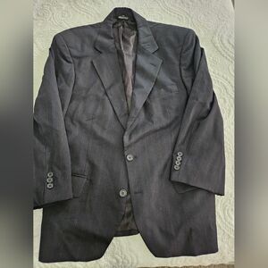 Geoffrey Beene 2 piece suit- Dark Navy Pinstripes